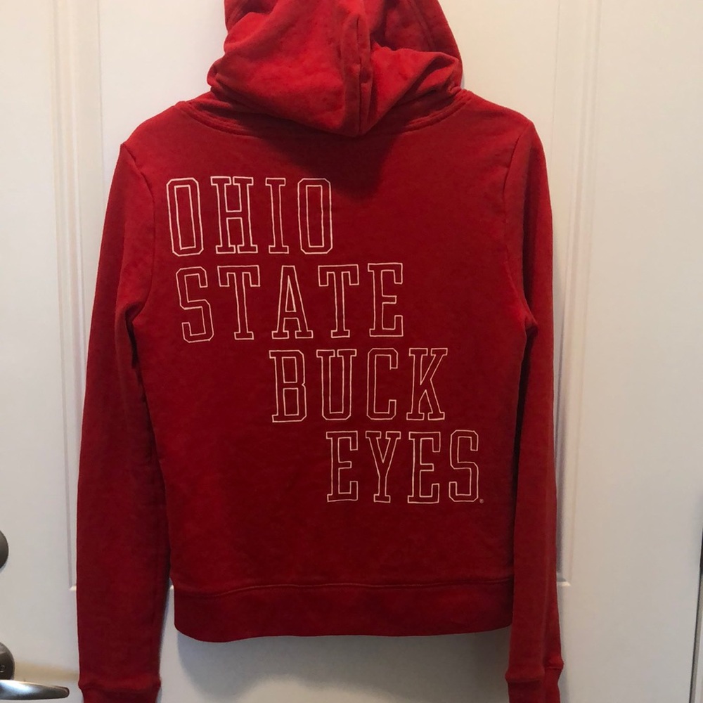 OSU Ohio State University PINK zip up hoodie ❤️🤍